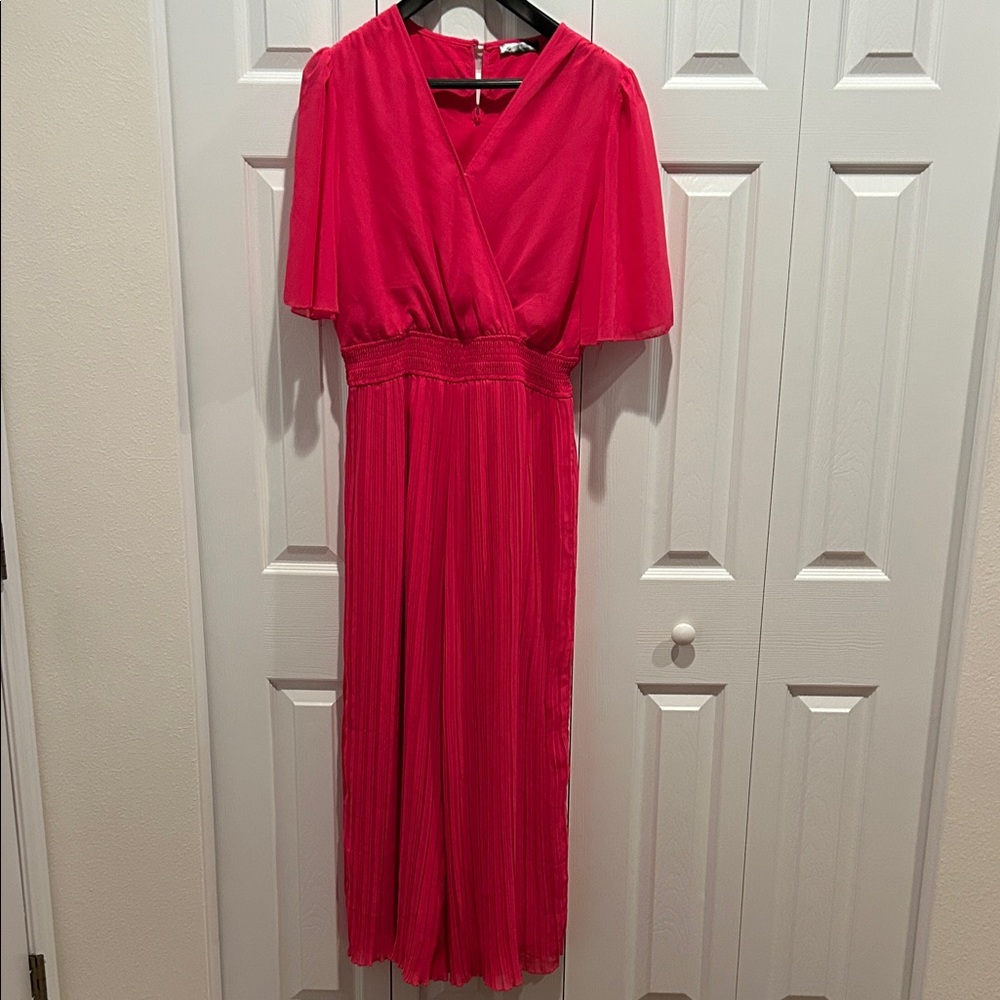 Chic Pink Maxi Jumpsuit